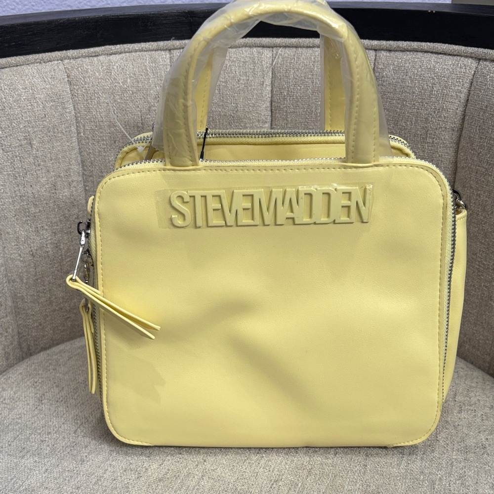 Steve Madden Yellow Satchel Bag